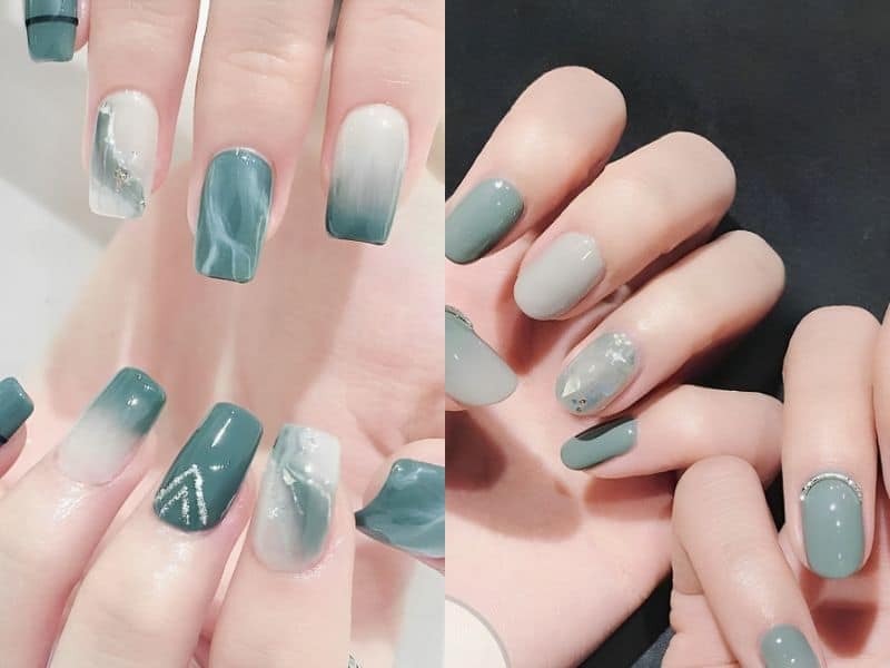 Nail mau xanh ngoc3 1