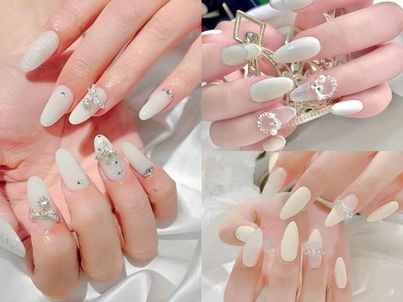 Mẫu nail trắng đen thể hiện sự độc đáo và cá tính qua sự kết hợp tương phản mạnh mẽ giữa hai màu sắc cơ bản. Kiểu nail này rất phù hợp cho những người thích phong cách nổi bật và phá cách, đặc biệt là trong các môi trường nghệ thuật hoặc thời trang street style, rock and roll, hoặc hip hop. Sự kết hợp giữa trắng và đen không chỉ tạo nên sự cân bằng trong thiết kế mà còn mang lại cảm giác mạnh mẽ, quyết đoán cho người dùng, làm nổi bật cá tính và phong cách độc đáo của họ. Nail trắng sang chảnh