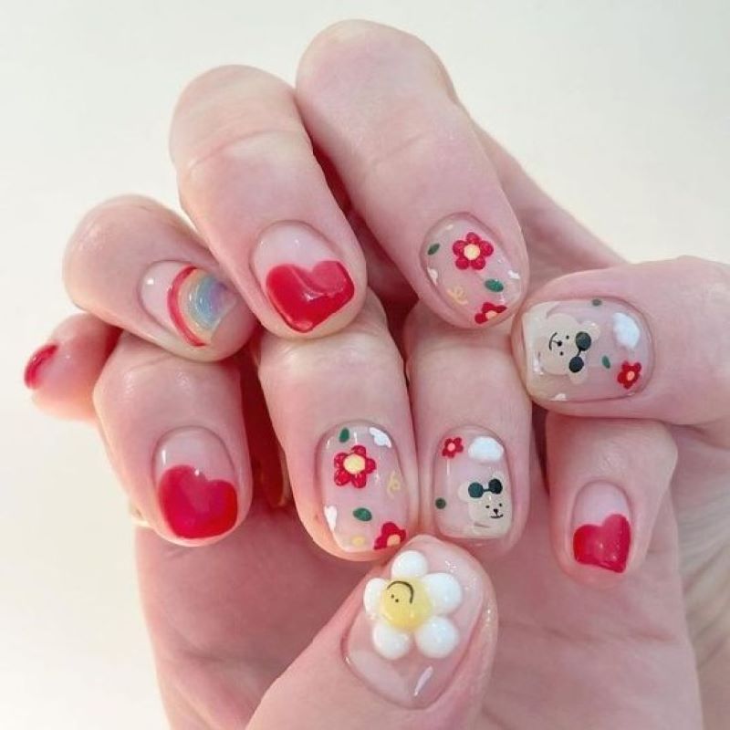 Mẫu nail đáng yêu không thể bỏ qua 