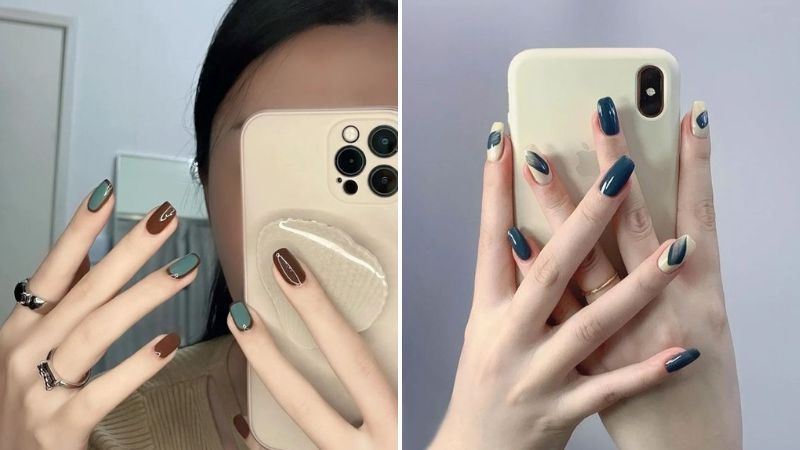 Mẫu nail đơn giản cá tính