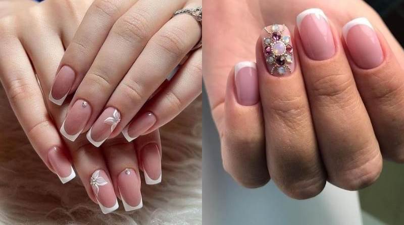 Mẫu nail kẻ viền trắng xinh xắn, nhẹ nhàng lại đẹp một cách tinh tế