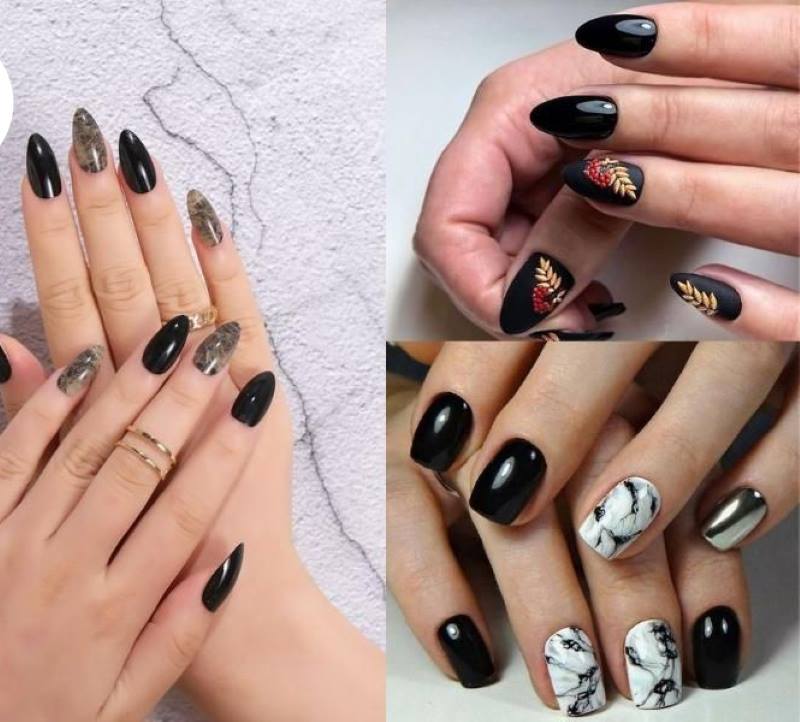 Mẫu nail cho người trung niên đính ngọc trai