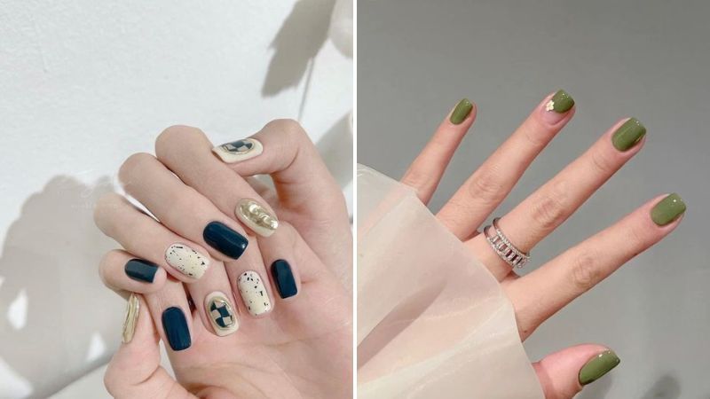 Mẫu nail đơn giản Hàn Quốc