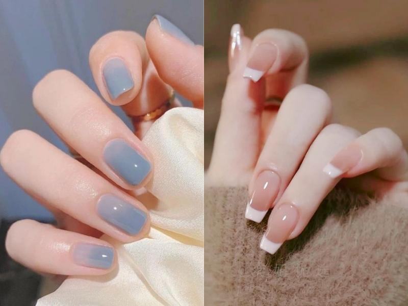 Mẫu sơn gel Hàn Quốc ombre tuy đơn giản nhưng lại cực kỳ mới lạ