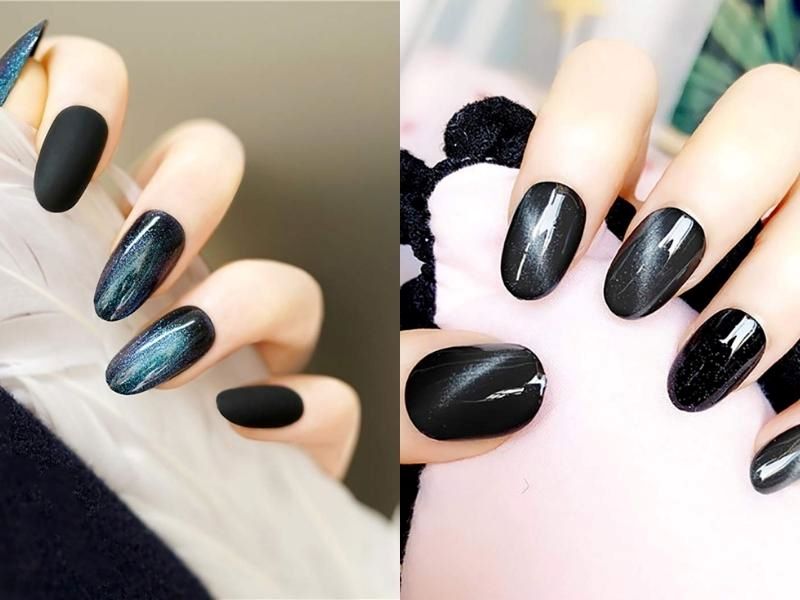 Nail mắt mèo đen làm nổi bật màu da các nàng