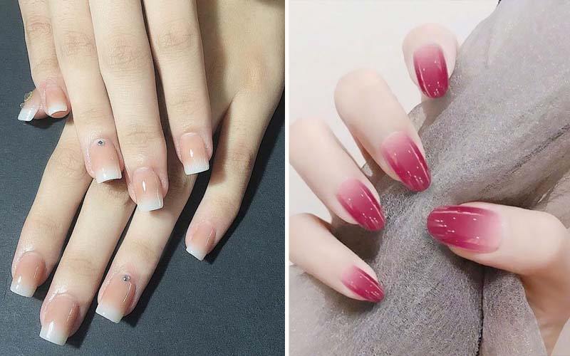 Sơn thạch nail kiểu ombre sang trọng