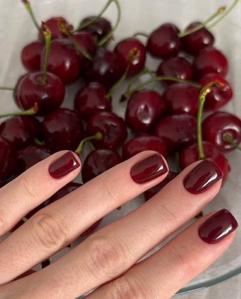 Nail đỏ cherry