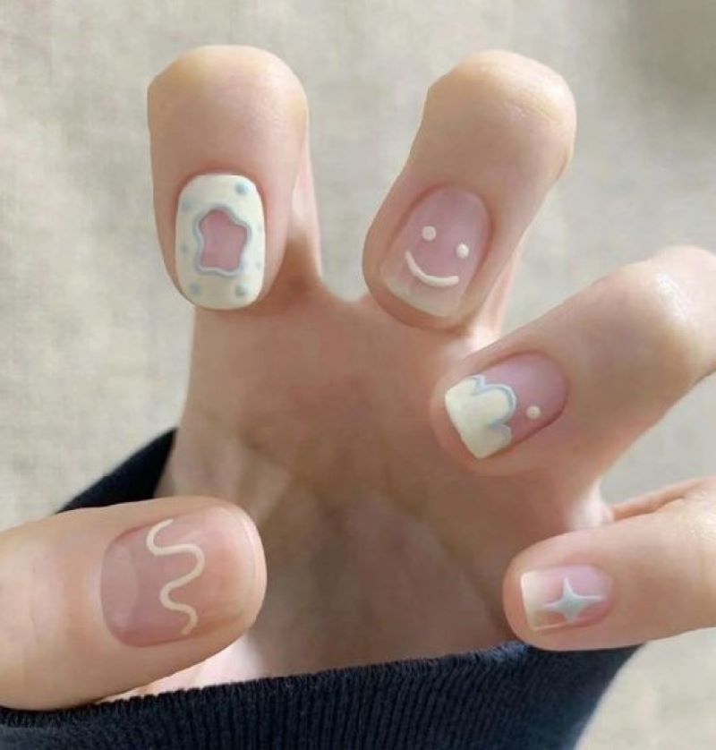 Nail pastel nhẹ nhàng