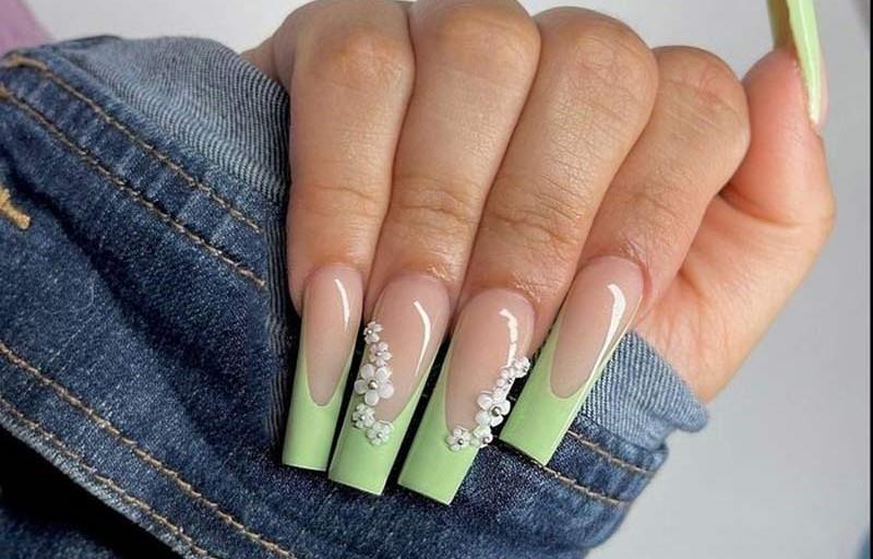 mẫu nail đẹp cho móng tay dài 