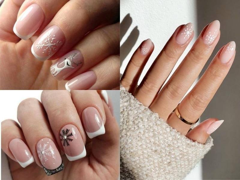 Mẫu nail noel đơn giản