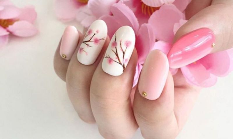 Nail hoa anh đào 