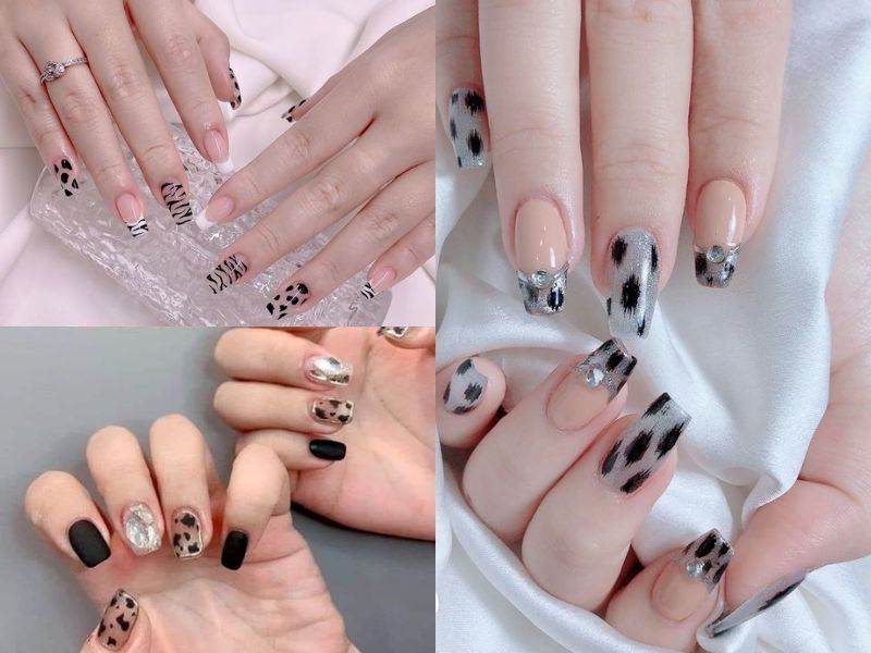 Mẫu nail vân báo