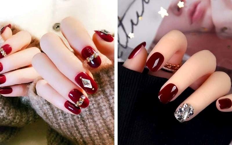 Sơn thạch nail đỏ quyến rũ