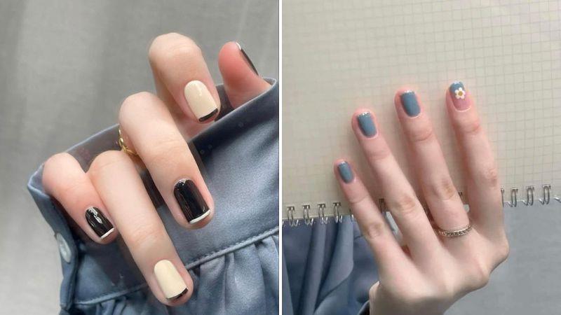 Mẫu nail đơn giản dễ thương