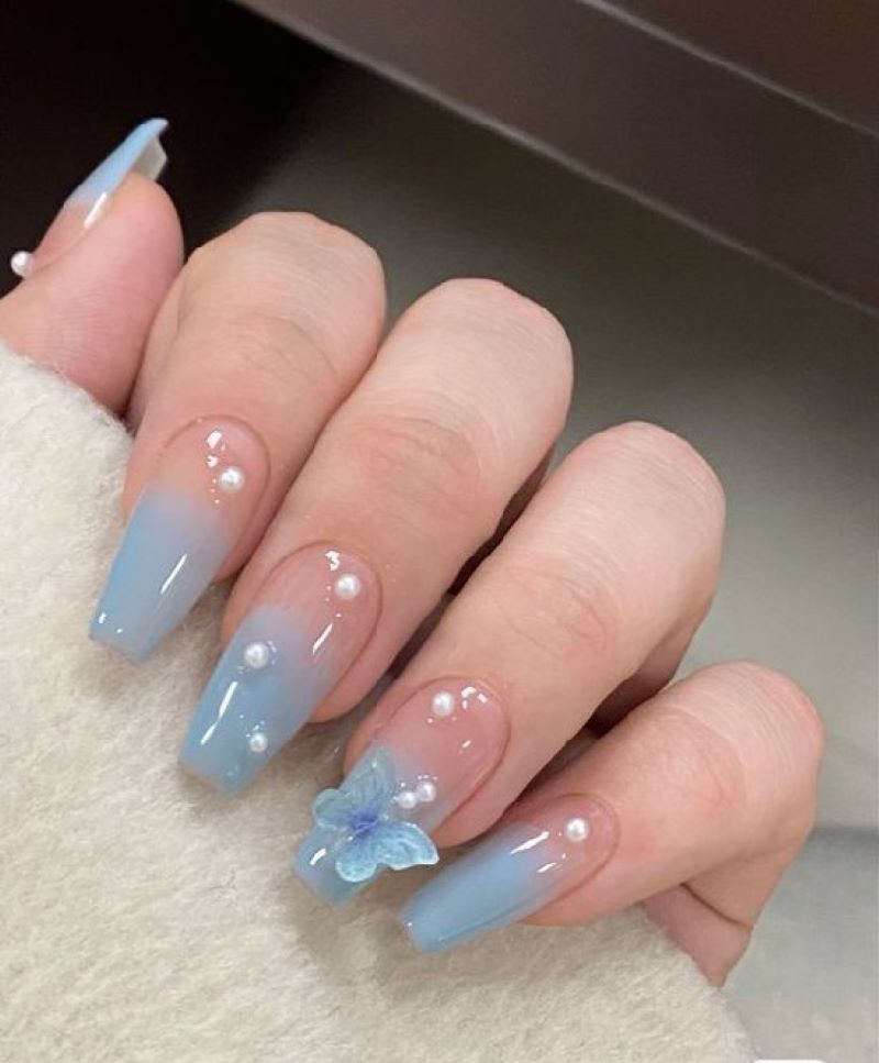 Vẽ nail bướm