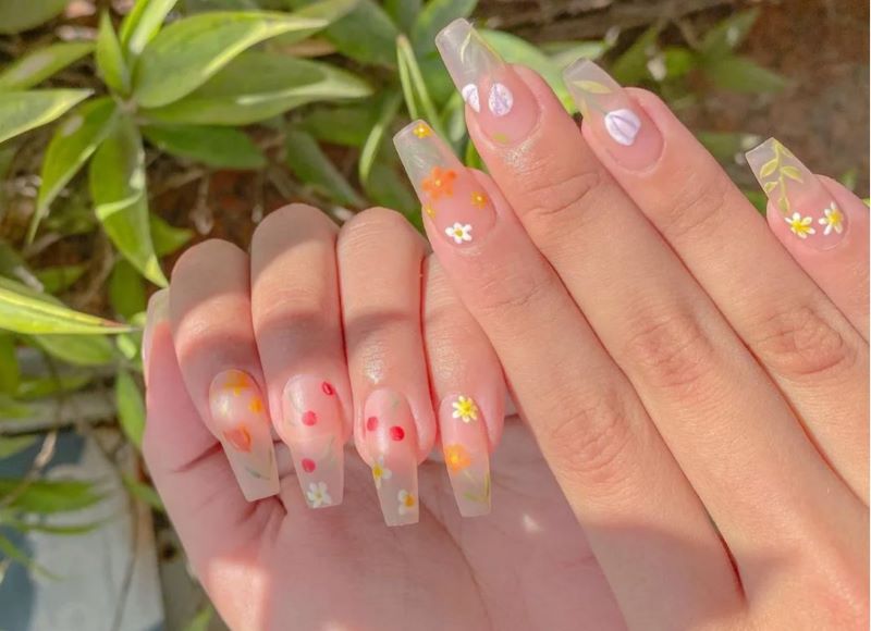 Nail hoa tay cho móng trong nhất định nàng không nên bỏ qua