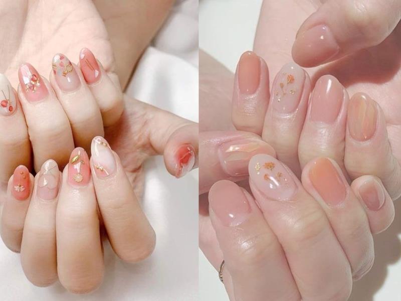 Những mẫu nail vẽ hình đơn giản sẽ giúp tổng thể tự nhiên và tinh tế hơn 