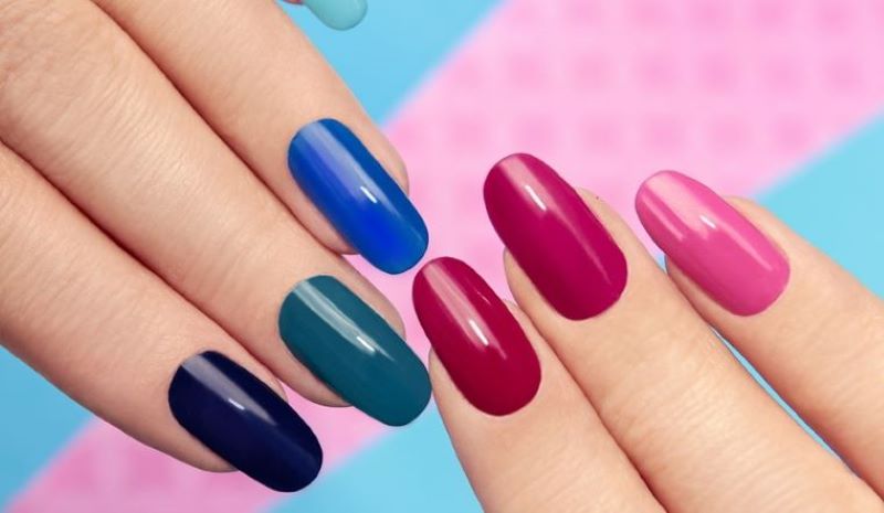 Nail trơn phối màu độc đáo