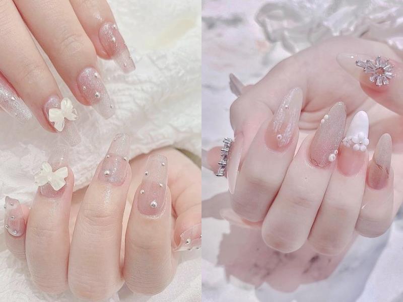 Mẫu nail đẹp màu hồng thạch ngọt ngào sẽ tăng thêm vẻ đẹp trẻ trung cho bạn