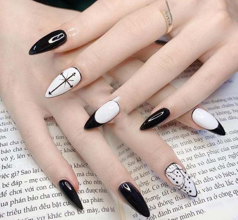 mẫu nail giúp đôi tay thon thả 