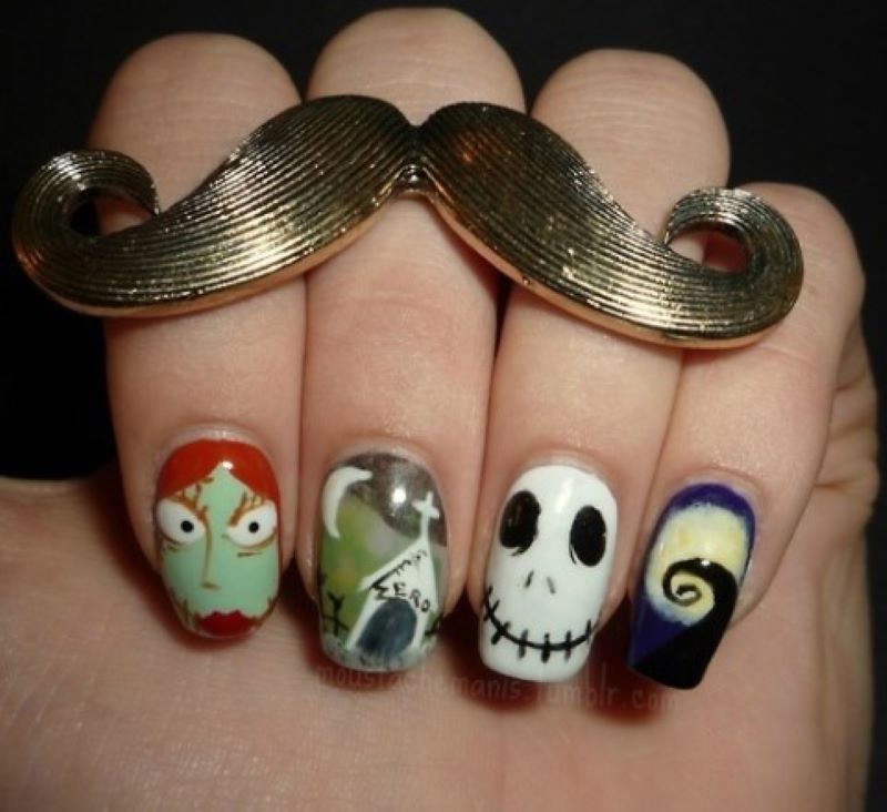 Mẫu nail Halloween