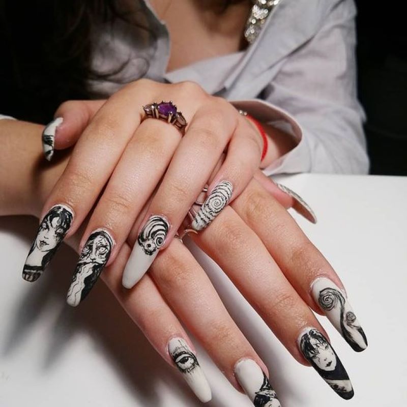 Mẫu nail Halloween