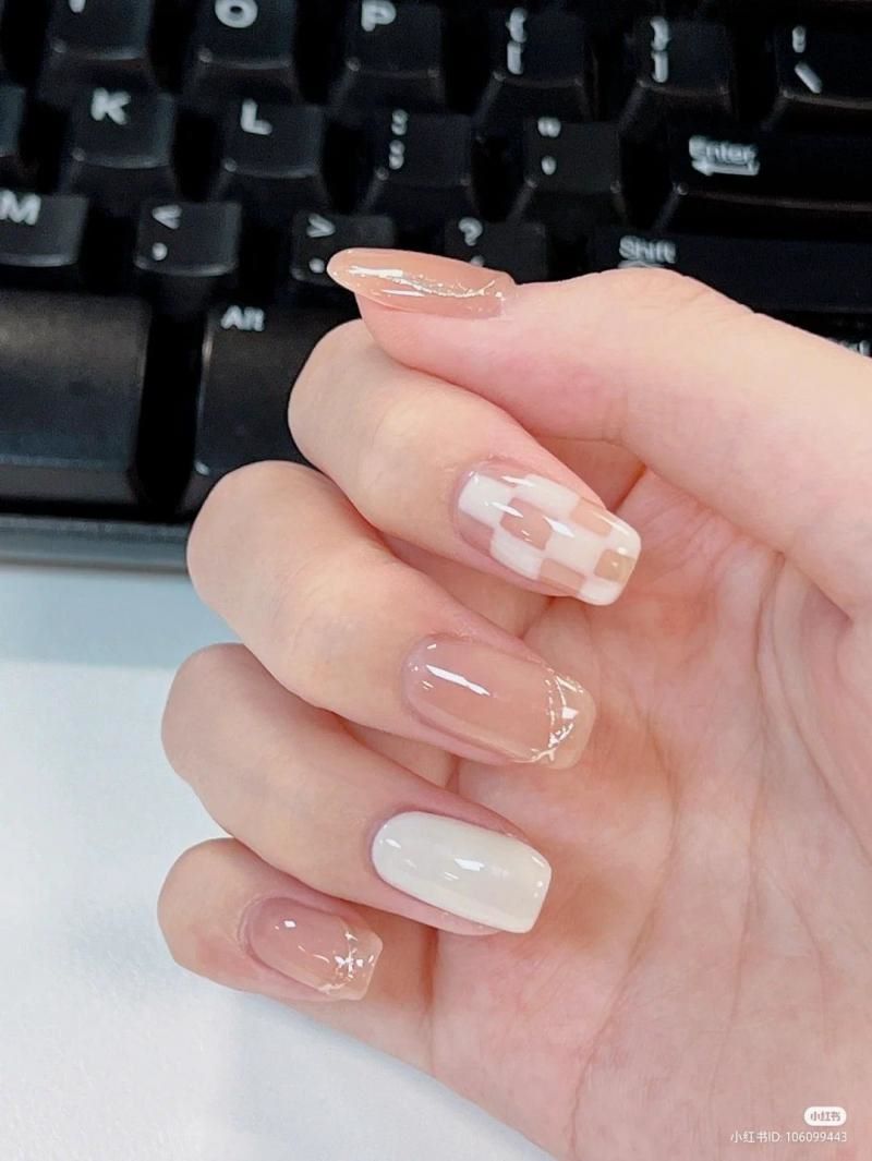 Mẫu nail màu pastel