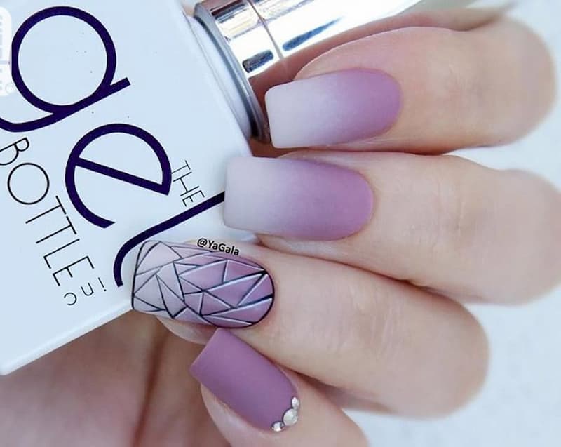 Mẫu nail nhám đẹp