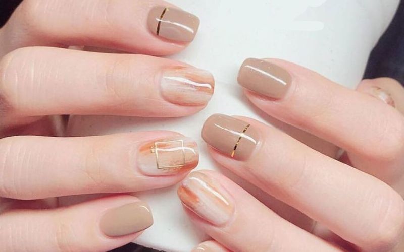 Nail trà sữa