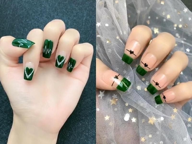 Nail xanh rêu