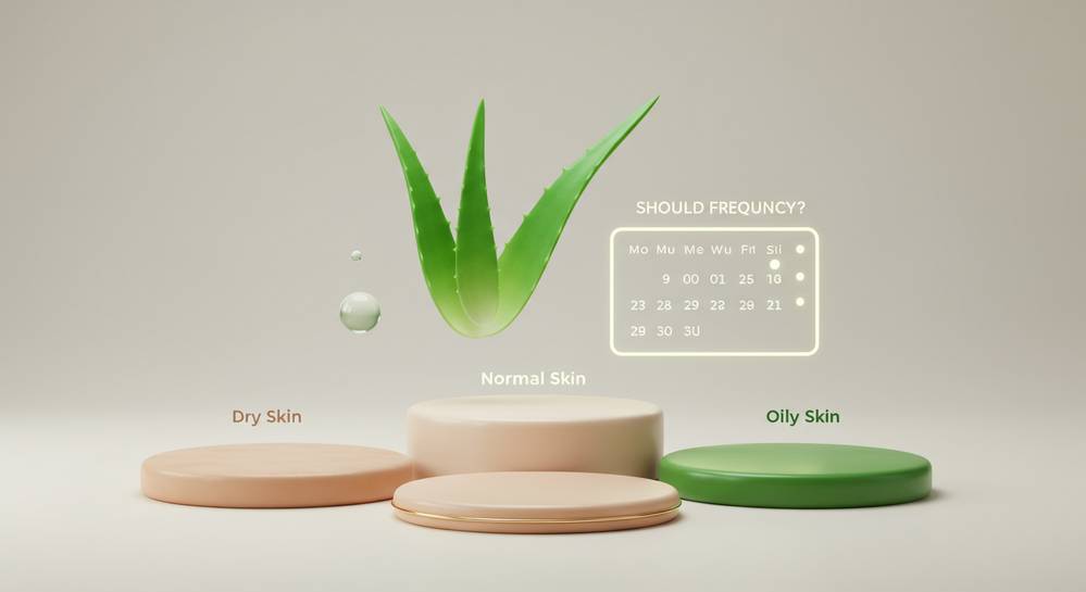 Tần suất sử dụng gel nha đam lý tưởng cho từng loại da